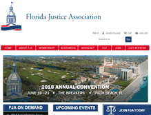 Tablet Screenshot of floridajusticeassociation.org